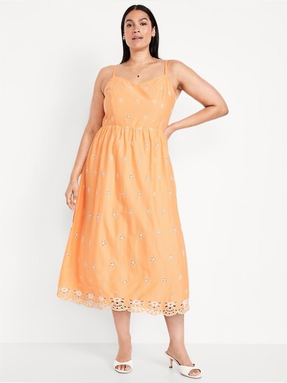 NWT Old Navy Eyelet Midi Dress Large